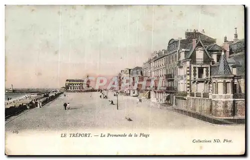 Cartes postales Le Treport La promenade de la plage