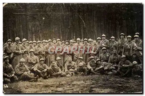 Ansichtskarte AK CARTE PHOTO Militaria Soldats Camp d&#39Oberhoffler