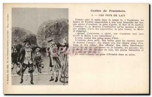 Cartes postales Fantaisie Contes de Fraimbois Les pots de lait