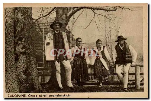 Pologne Poland - Zakopane - Folklore - Costumes - Ansichtskarte AK