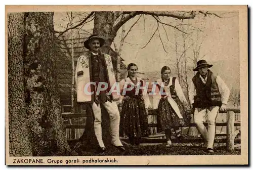 Pologne Poland - Zakopane - Folklore - Costumes - Cartes postales