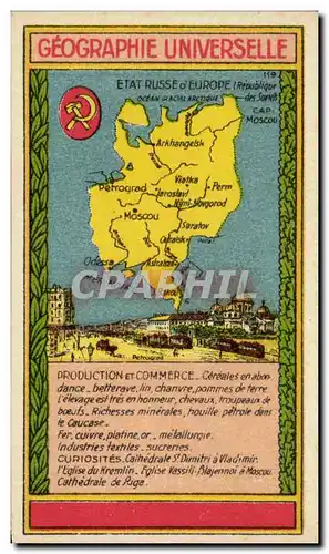 Russia - Russie - Russland - Geographie Universelle - Cartes postales