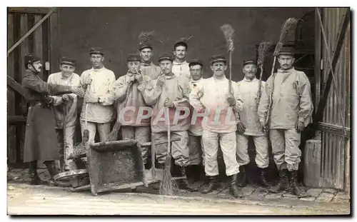 CARTE PHOTO Militaria Regiment