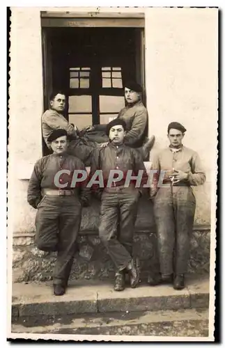 CARTE PHOTO Militaria Regiment