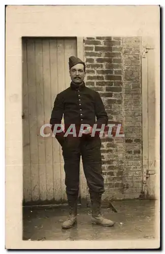 CARTE PHOTO Militaria Soldat Poilu