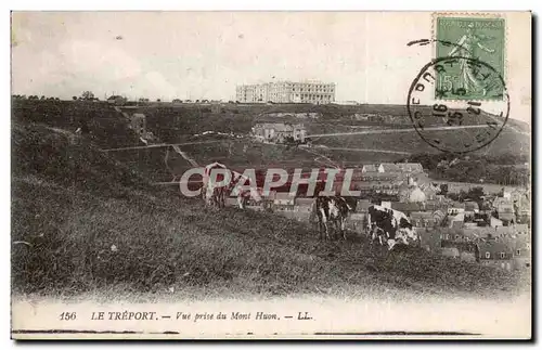 Cartes postales Le Treport Vue prise du Mont Huon Vaches