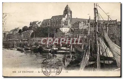 Cartes postales Le Treport Le port a maree basse