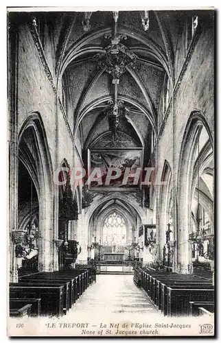 Cartes postales Le Treport La nef et l&#39eglise Saint Jacques