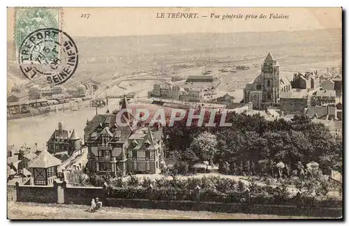 Cartes postales Le Treport Vue generale prise des falaises