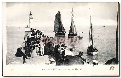 Cartes postales Le Treport La jetee