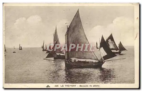 Cartes postales Le Treport Barques de peche