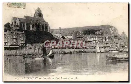 Cartes postales Le Treport Vue prise du pont tournant