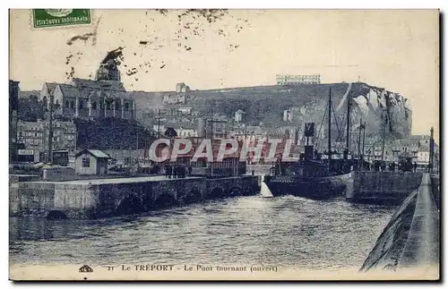 Cartes postales Le Treport Le pont tournant