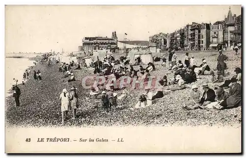 Cartes postales Le Treport Sur les galets