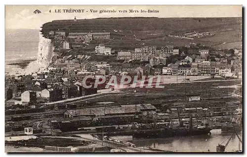 Cartes postales Le Treport Vue generale vers Mers les Bains