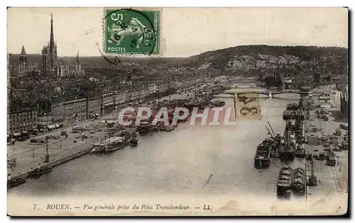 Cartes postales Rouen Vue generale prise du transbordeur