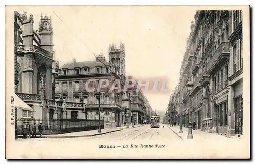 Cartes postales Rouen La rue Jeanne d&#39arc