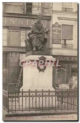 Ansichtskarte AK Rouen Statue de Boieldieu