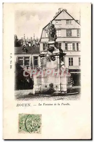 Ansichtskarte AK Rouen La fontaine de la pucelle