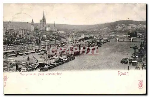 Cartes postales Rouen Vue prise du pont transbordeur