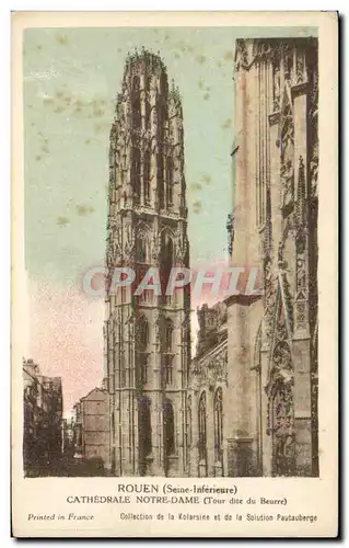 Cartes postales Rouen Cathedrale Notre Dame