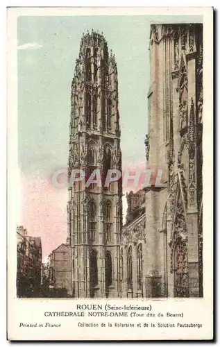 Ansichtskarte AK Rouen Cathedrale Notre Dame