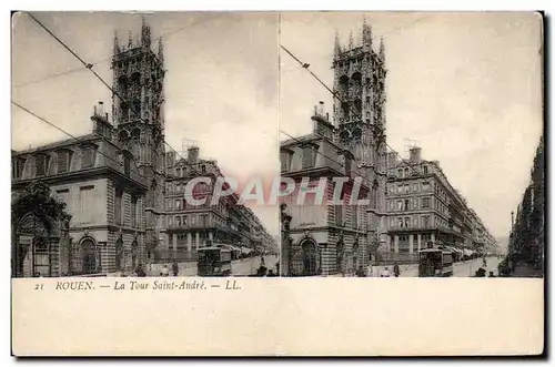 Cartes postales Rouen La tour Saint Andre