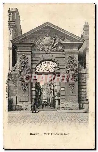 Cartes postales Rouen Porte Guillaume Lion