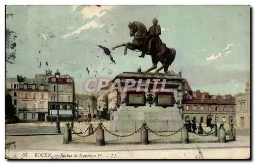 Cartes postales Rouen Statue de Napoleon 1er