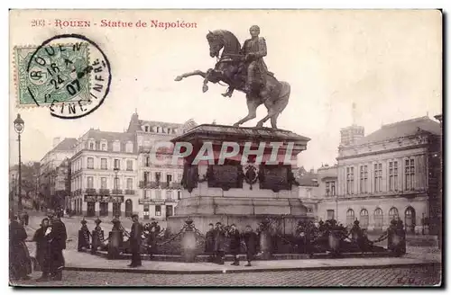 Cartes postales Rouen Statue de Napoleon 1er