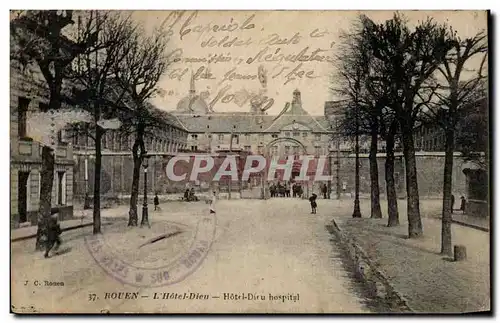 Cartes postales Rouen Hotel Dieu