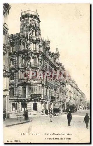 Cartes postales Rouen Rue d&#39Alsace Lorraine