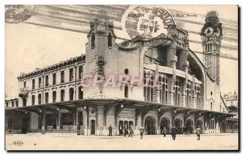 Ansichtskarte AK Rouen Gare de la rue verte