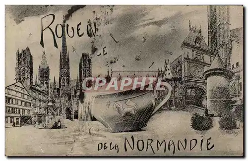 Cartes postales Rouen Le pot de la Normandie