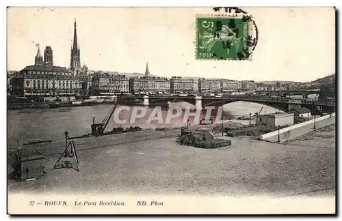 Ansichtskarte AK Rouen Le pont Boieldieu