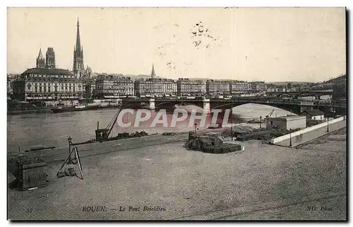 Ansichtskarte AK Rouen Le pont Boieldieu