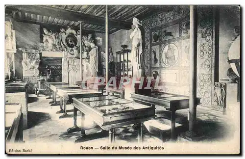 Cartes postales Rouen Salle du musee des Antiquites