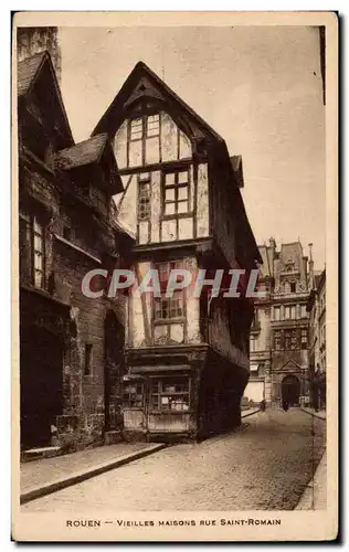 Ansichtskarte AK Rouen Vieilles maisons rue Saint Romain