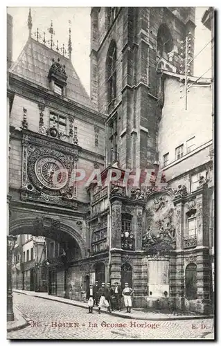 Cartes postales Rouen La grosse horloge