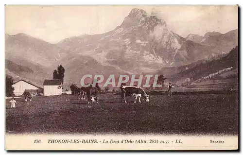 Cartes postales Thonon les Bains La dent d&#39oche Vache