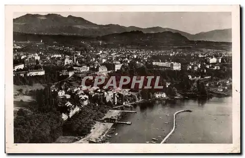 Ansichtskarte AK Thonon les Bains le port la ville les monts du Chablais