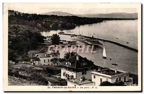 Cartes postales Thonon les Bains Le port