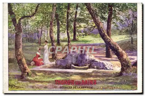 Cartes postales Thonon les Bains Sources de la Versoie Source St Francois