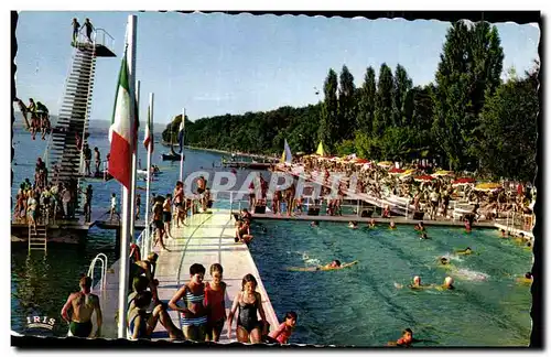 Cartes postales moderne thonon les Bains La piscine et la plage