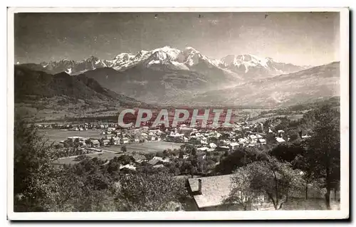 Cartes postales moderne Sallanches Vue generale et le Mont Blanc