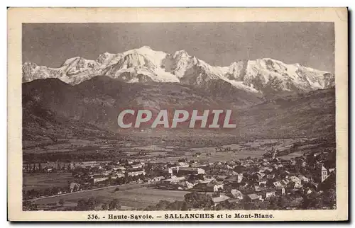 Cartes postales Sallanches et le Mont Blanc