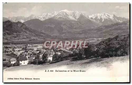 Cartes postales Sallanches et le Mont Blanc