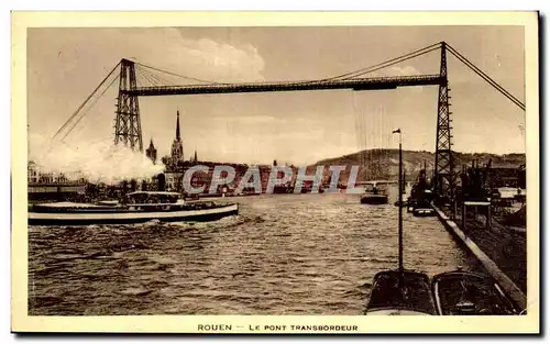 Cartes postales Rouen Le transporter bridge