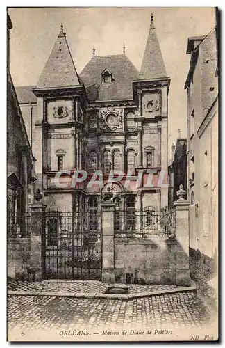 Cartes postales Orleans Maison de Diane de Poitiers