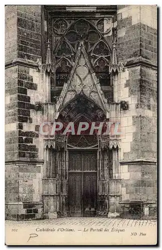 Cartes postales Orleans Cathedrale Le portail des eveques